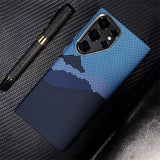 Hit Color Carbon Fiber Texture Magetic Case For Samsung