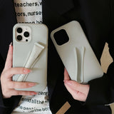 Lip Gloss Lipstick Lip Balm 3D Make-Up Silicone Case for iPhone