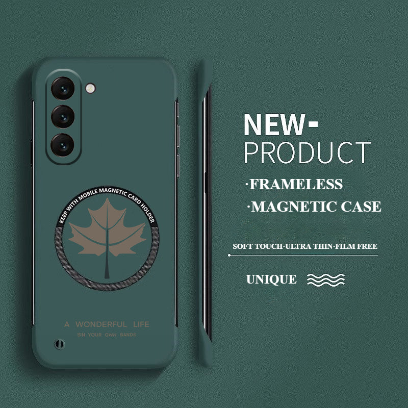 Ultra-thin Frameless Magnetic Maple Leaf Case For Samsung