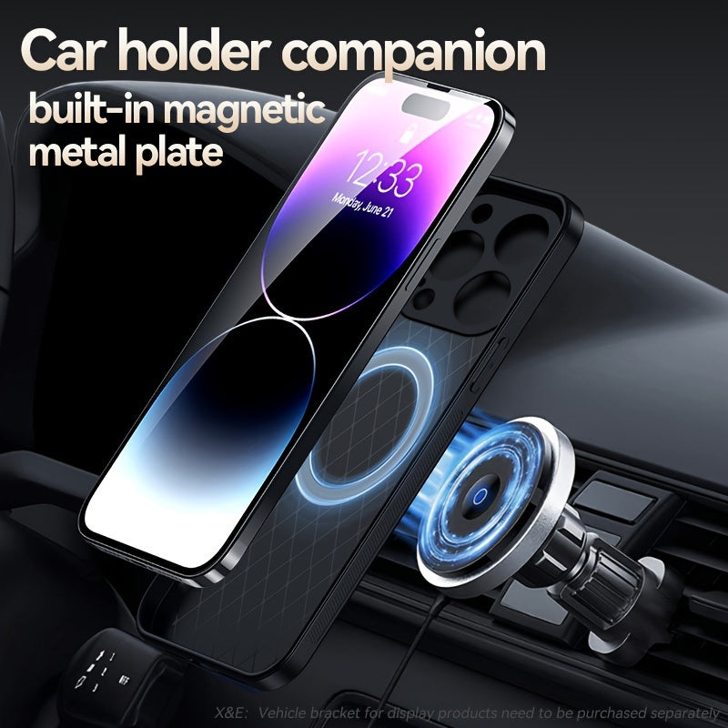 New Magnetic Artificial Leather Soft Case For iPhone