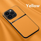 New Magnetic Artificial Leather Soft Case For iPhone