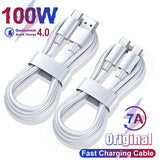 7A 100W Fast Charger Cable Type C For Samsung