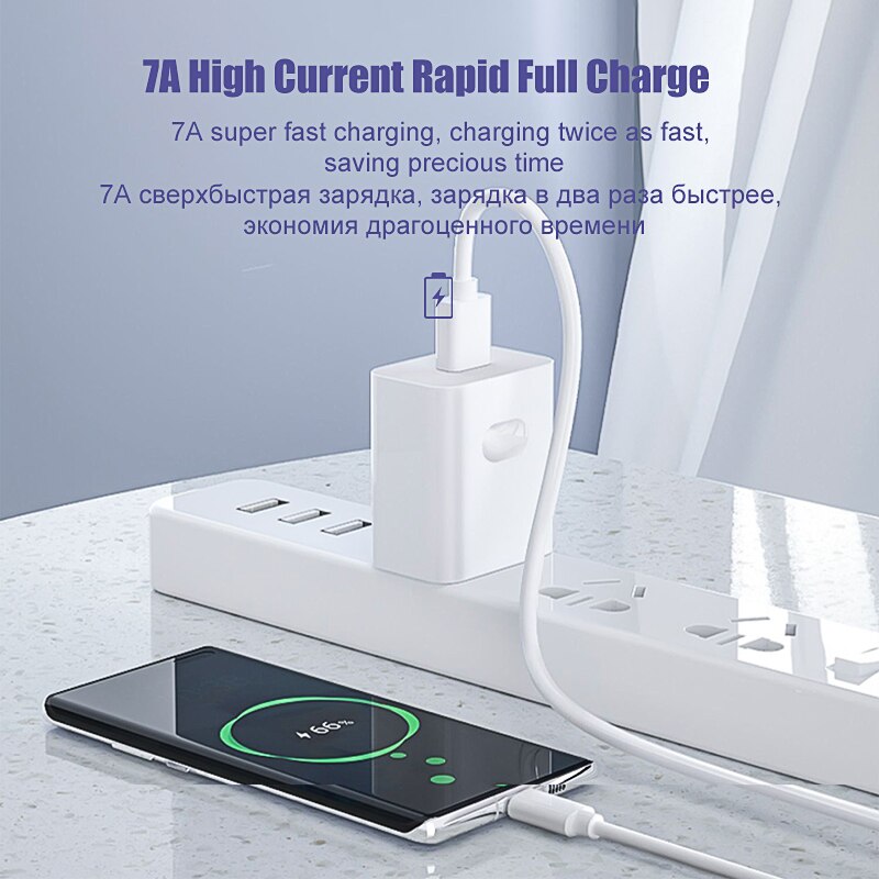 7A 100W Fast Charger Cable Type C For Samsung