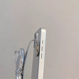 Silver Bow Phone Case For iPhone
