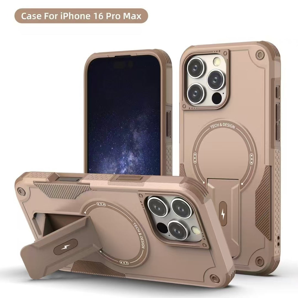 Outdoor Sports Long Strap Crossbody Magnetic Bracket Case for iPhone