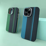 Hit Color Hard PC Alloy Lens Pixels Relief Magnetic Case for iPhone