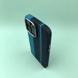 Hit Color Hard PC Alloy Lens Pixels Relief Magnetic Case for iPhone