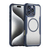 Magnetic Brushed Carbon Fibre Full Lens Protect Case For iPhone