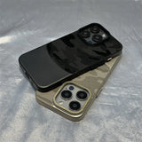 Hit Color Camouflage Leather Hard PC Case For iPhone