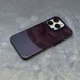 Hit Color Camouflage Leather Hard PC Case For iPhone