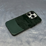 Hit Color Camouflage Leather Hard PC Case For iPhone