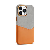 Hit Color Pocket Card Holder Magnetic Leather Case For iPhone