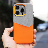 Hit Color Pocket Card Holder Magnetic Leather Case For iPhone