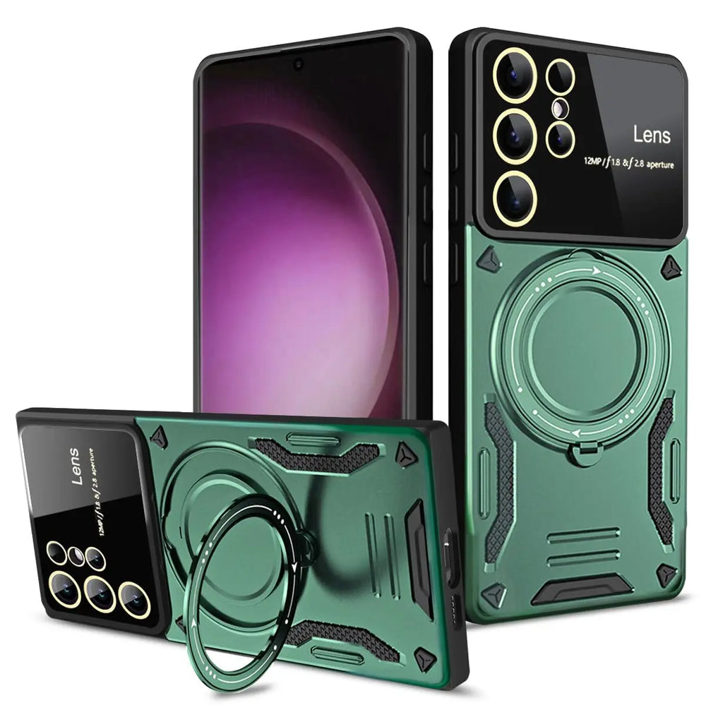 Magnetic Ring Holder Protection Stands Case For Samsung
