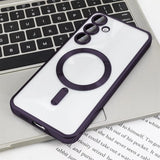 Magnetic Clear Plating Cover For Samsung Galaxy