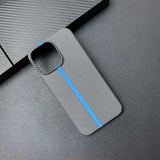 Double Color Carbon Fibre Silicone Case For iPhone