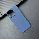Double Color Carbon Fibre Silicone Case For iPhone