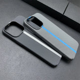 Double Color Carbon Fibre Silicone Case For iPhone