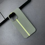 Double Color Carbon Fibre Silicone Case For iPhone