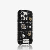 Fashion Plush Velvet Bow Case For iPhone