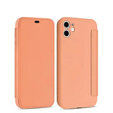 Flip Leather Liquid Silicone Case For iPhone