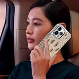 Genuine Leather Luxury 3D Crocodile Pattern Business Case For iPhone