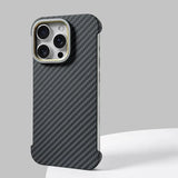 Hit Color Carbon Fibre Magnetic Borderless Case for iPhone
