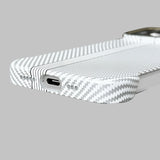 Hit Color Carbon Fibre Magnetic Borderless Case for iPhone