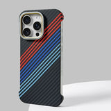 Hit Color Carbon Fibre Magnetic Borderless Case for iPhone
