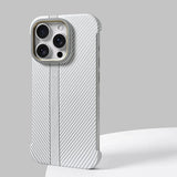 Hit Color Carbon Fibre Magnetic Borderless Case for iPhone