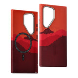 Hit Color Carbon Fiber Texture Magetic Case For Samsung