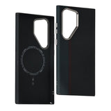 Hit Color Carbon Fiber Texture Magetic Case For Samsung