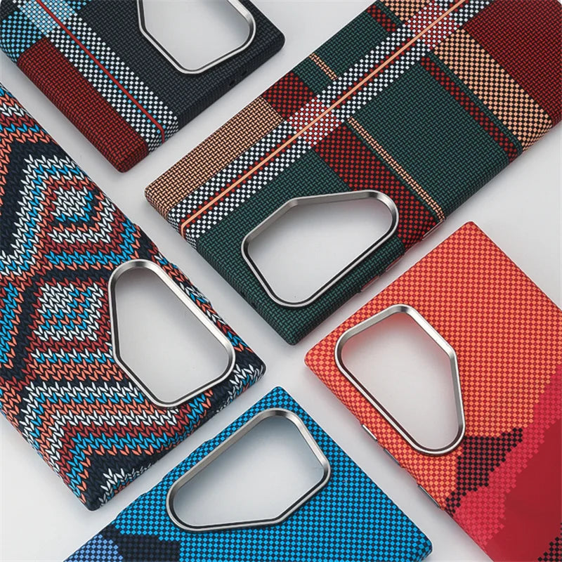 Hit Color Carbon Fiber Texture Magetic Case For Samsung