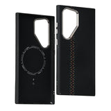 Hit Color Carbon Fiber Texture Magetic Case For Samsung