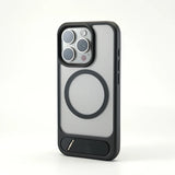 Invisible Alloy Bumper Hard Armor KickStand Magnetic Case For iPhone