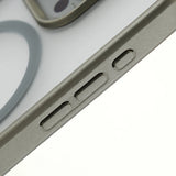 Invisible Alloy Bumper Hard Armor KickStand Magnetic Case For iPhone