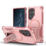 Invisible Bracket Shockproof Magnetic Armor Case For Samsung