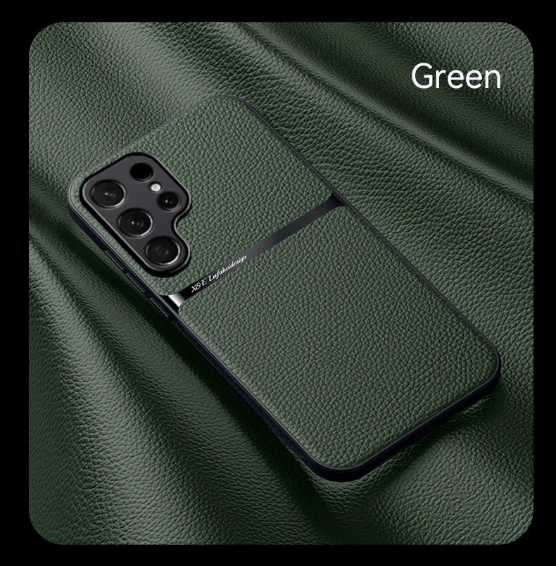 New Magnetic Artificial Leather Soft Case For Samsung