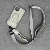 Outdoor Sports Long Strap Crossbody Magnetic Bracket Case for iPhone