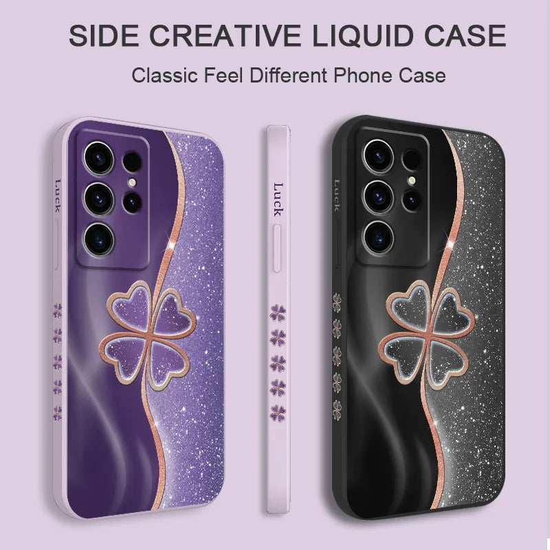 Silicone Lucky Grass Case For Samsung Galaxy
