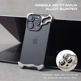 Luxury Irregular Aluminum Alloy Bumper Case For iPhone