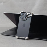 Luxury Irregular Aluminum Alloy Bumper Case For iPhone