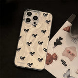 Luxury Laser Silver Bow knot Case for iPhone