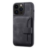 Luxury Leather Card Pocket Case for iPhone