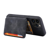 Luxury Leather Card Pocket Case for iPhone