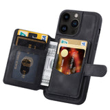 Luxury Leather Card Pocket Case for iPhone