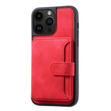 Luxury Leather Card Pocket Case for iPhone