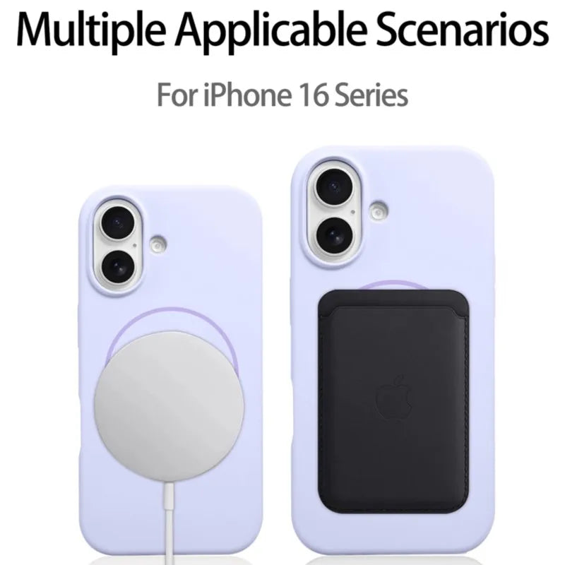 Luxury Original Liquid Silicone Magnetic Case For iPhone