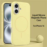Luxury Original Liquid Silicone Magnetic Case For iPhone