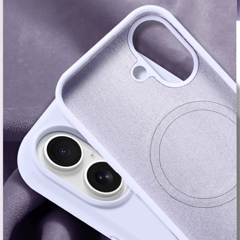 Luxury Original Liquid Silicone Magnetic Case For iPhone